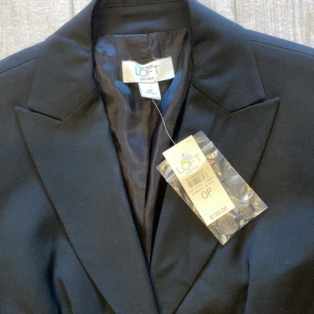 Ann Taylor Loft Suit Jacket Blazer, Size 0 Petite - Picture 2 of 5